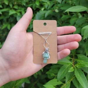 Mushroom necklace